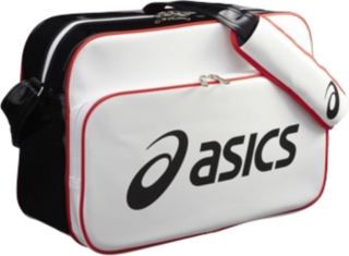 【ASICS/アシックス】 エナメルショルダーバッグL ホワイトxレッド ユニセックス アシックス